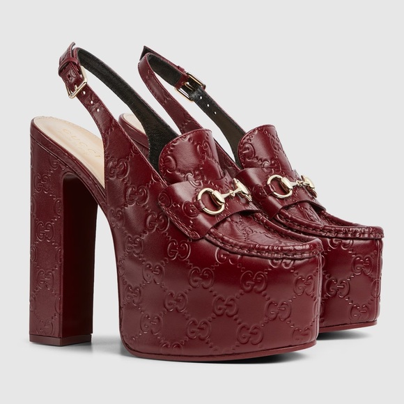 WOMEN'S HORSEBIT PLATFORM LOAFER SLINGBACK 🤎♥️ - Picture 3 of 4